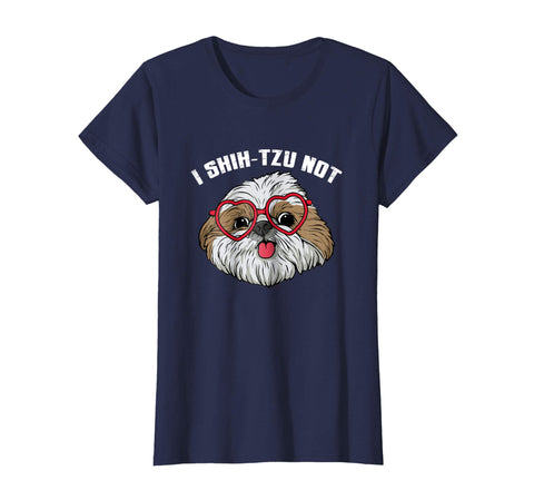 Funny I Shih-Tzu-Not t-shirt Graphic Dog Mommy Pet Dogs Girl