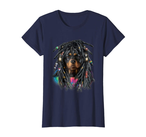 Hippie Rottweiler Dog Dreadlocks, Reggae Dreads T-Shirt