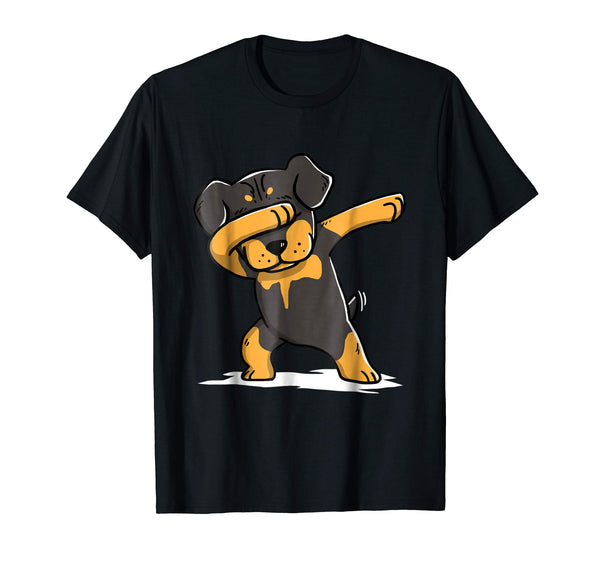 Rottweiler Cute Dabbing T-Shirt Funny Dab Dance Gift Shirt