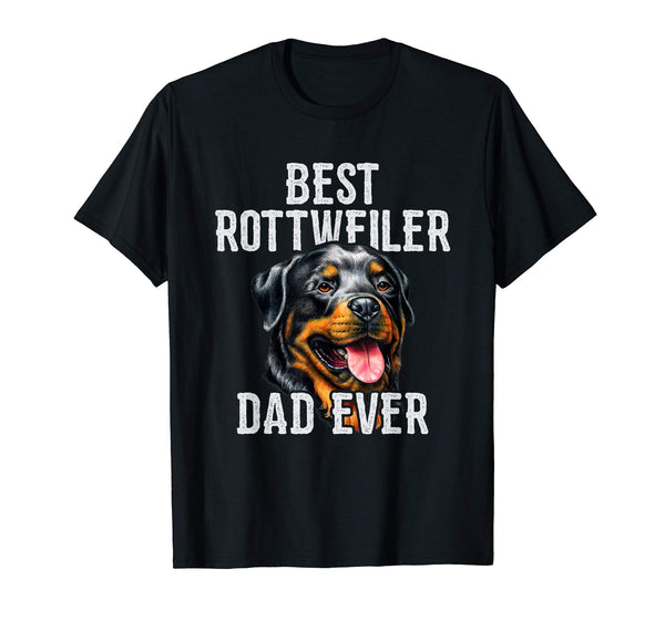 Fathers Day T-Shirt. BEST ROTTWEILER DAD EVER
