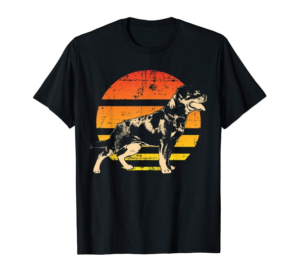 Retro Rottweiler T-Shirt Men Women Kids Gift