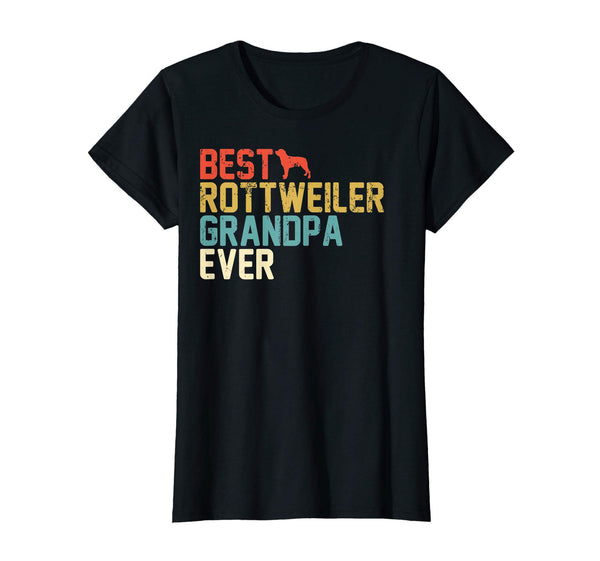 Best ROTTWEILER Grandpa Ever Retro Shirt, Grandpa Gifts