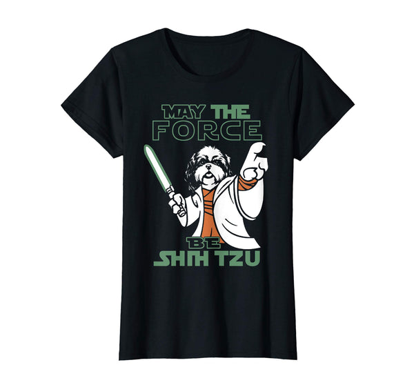 may the force be shih tzu tshirt