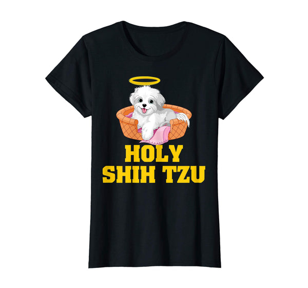Holy Shih Tzu T Shirt Funny Dog Shitzu Shirts Gift