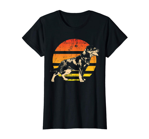 Retro Rottweiler T-Shirt Men Women Kids Gift