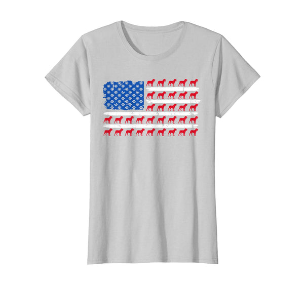 Patriotic American Flag ROTTWEILER Dog lovers gift T-Shirt