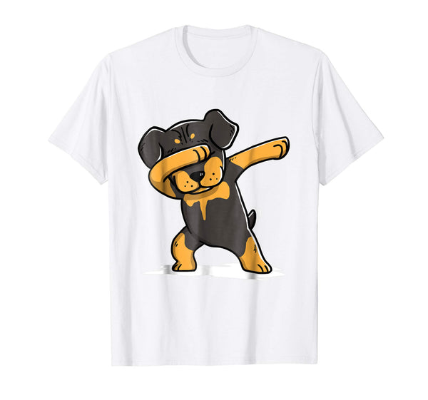 Rottweiler Cute Dabbing T-Shirt Funny Dab Dance Gift Shirt