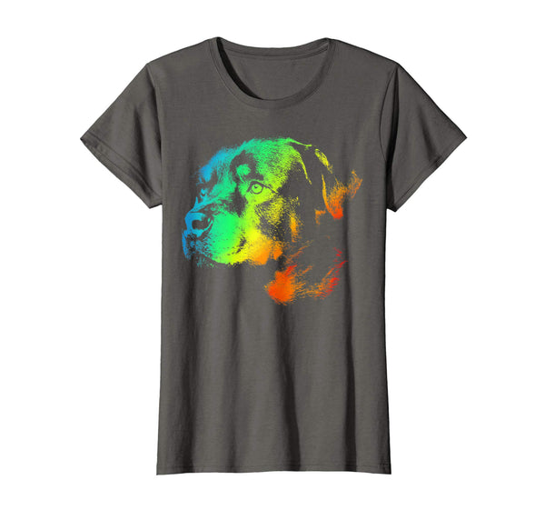 ROTTWEILER Colorful Rainbow Retro T-shirt