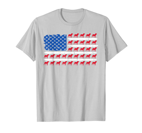Patriotic American Flag ROTTWEILER Dog lovers gift T-Shirt