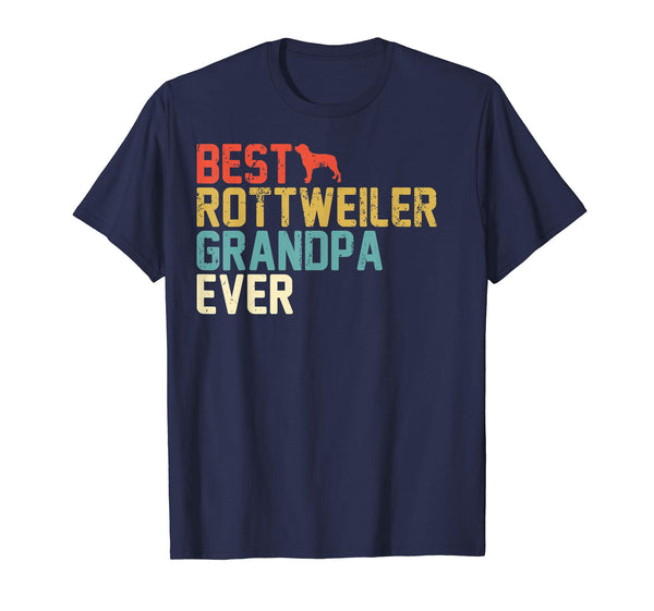 Best ROTTWEILER Grandpa Ever Retro Shirt, Grandpa Gifts