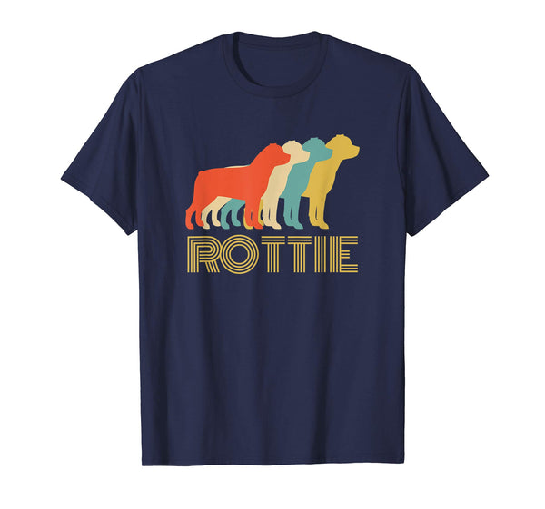 Rottie Rottweiler Dog Breed Lovers Vintage Look Silhouette T-Shirt