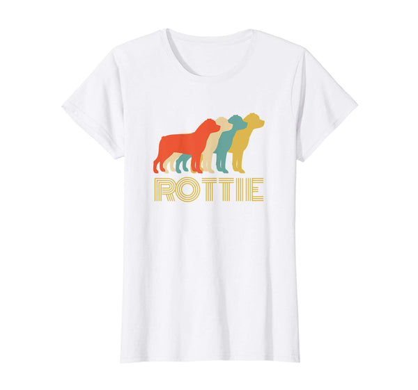 Rottie Rottweiler Dog Breed Lovers Vintage Look Silhouette T-Shirt