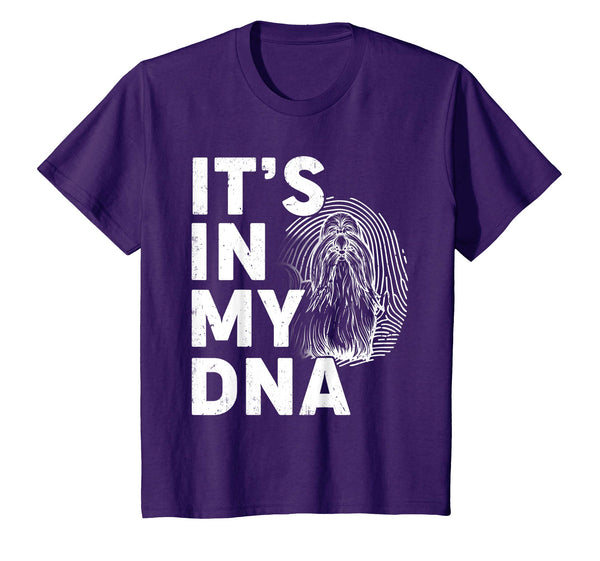 Funny Shih Tzu My DNA Dog Mom Dad Pet Lover T Shirt