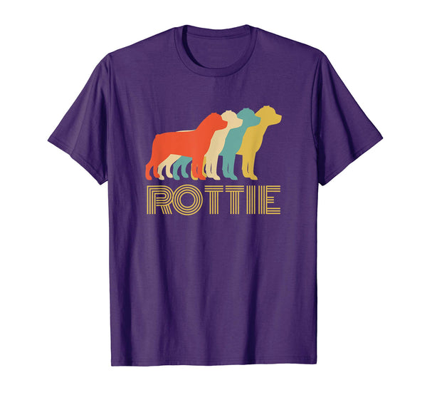 Rottie Rottweiler Dog Breed Lovers Vintage Look Silhouette T-Shirt