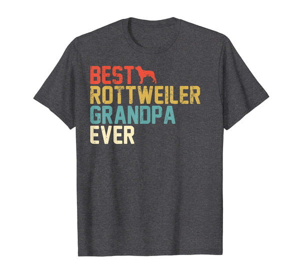 Best ROTTWEILER Grandpa Ever Retro Shirt, Grandpa Gifts