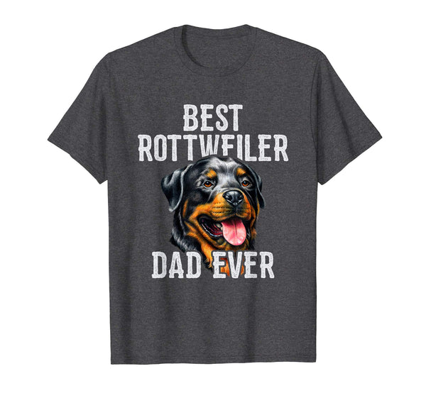 Fathers Day T-Shirt. BEST ROTTWEILER DAD EVER