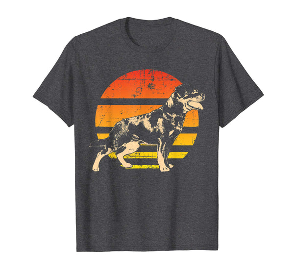 Retro Rottweiler T-Shirt Men Women Kids Gift