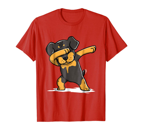 Rottweiler Cute Dabbing T-Shirt Funny Dab Dance Gift Shirt