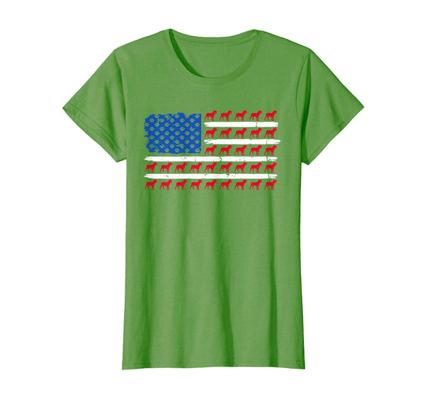 Patriotic American Flag ROTTWEILER Dog lovers gift T-Shirt