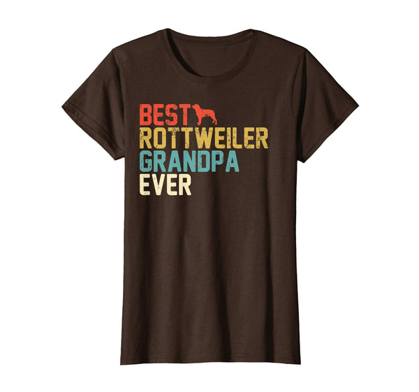 Best ROTTWEILER Grandpa Ever Retro Shirt, Grandpa Gifts