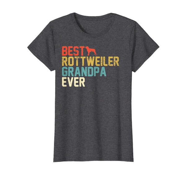 Best ROTTWEILER Grandpa Ever Retro Shirt, Grandpa Gifts