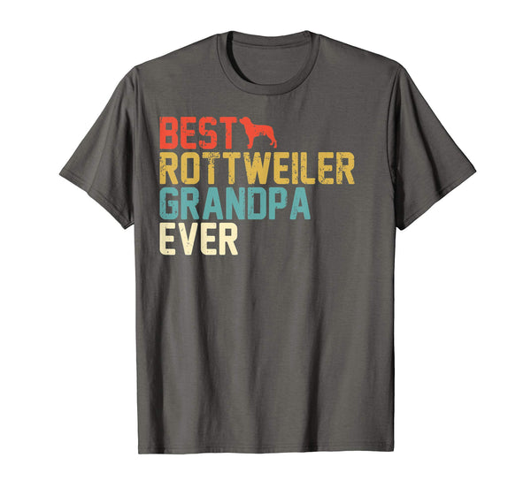 Best ROTTWEILER Grandpa Ever Retro Shirt, Grandpa Gifts