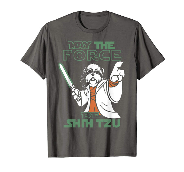 may the force be shih tzu tshirt