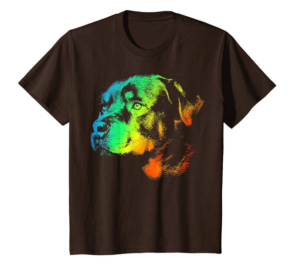 ROTTWEILER Colorful Rainbow Retro T-shirt