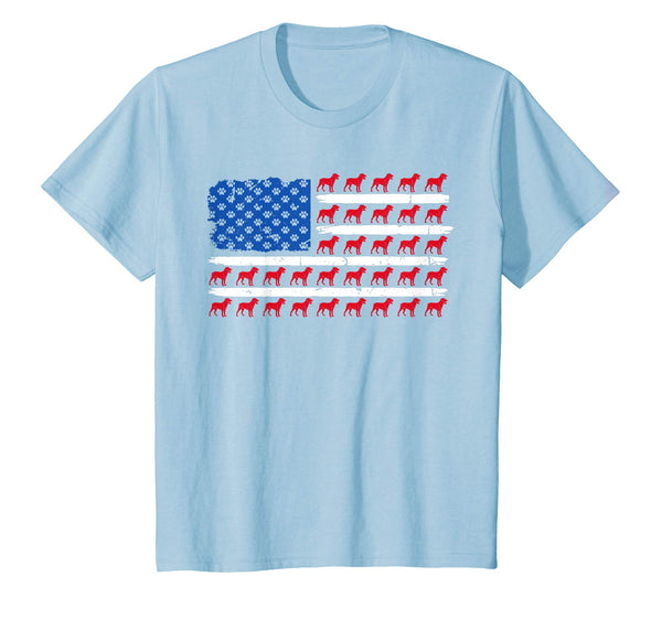 Patriotic American Flag ROTTWEILER Dog lovers gift T-Shirt