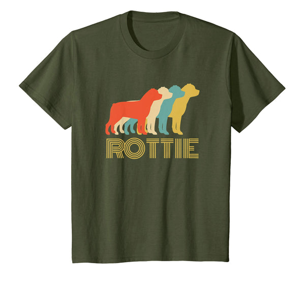 Rottie Rottweiler Dog Breed Lovers Vintage Look Silhouette T-Shirt