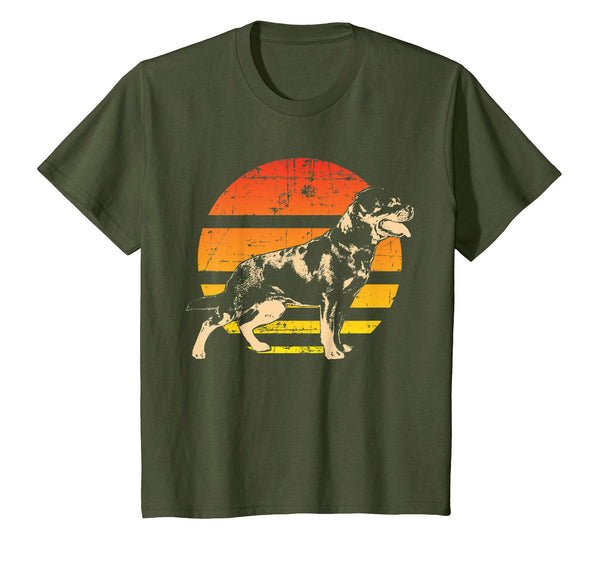 Retro Rottweiler T-Shirt Men Women Kids Gift