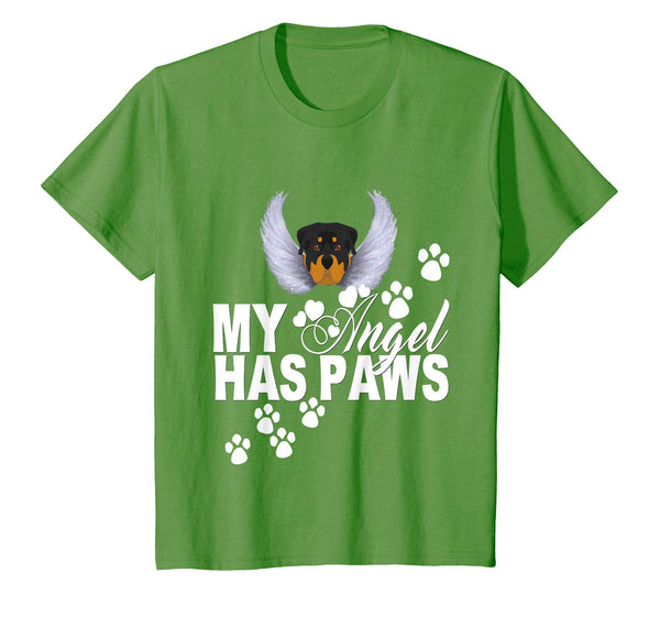 Rottweiler Dog Shirt My Angel Has Paws Love Memorial Mom Dad