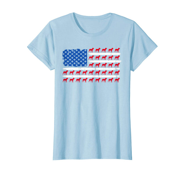 Patriotic American Flag ROTTWEILER Dog lovers gift T-Shirt