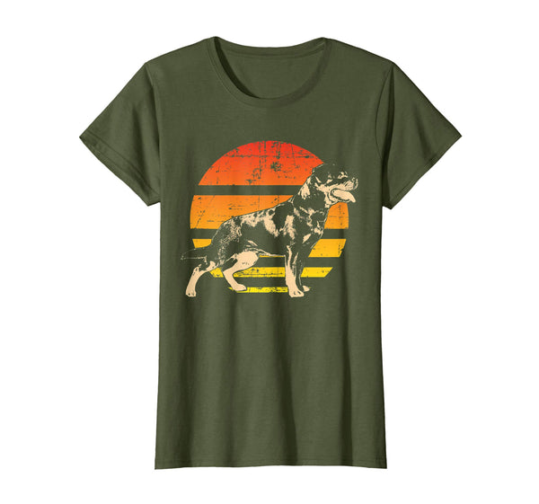 Retro Rottweiler T-Shirt Men Women Kids Gift