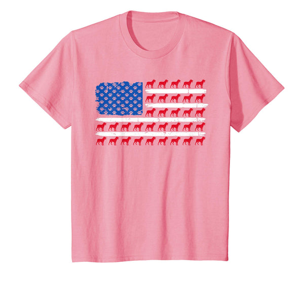 Patriotic American Flag ROTTWEILER Dog lovers gift T-Shirt
