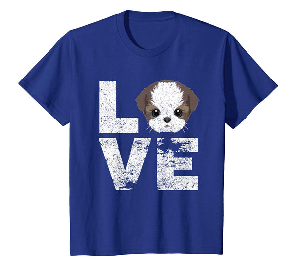 I Love My Shih Tzu Dog Head Funny TShirt Dog Lovers Gift