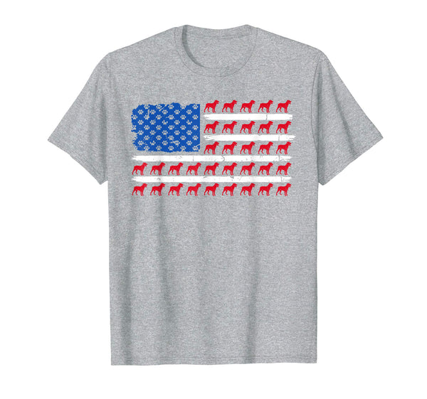 Patriotic American Flag ROTTWEILER Dog lovers gift T-Shirt